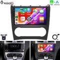 Autoradio für Mercedes Benz C-Klasse W203 CLK C209 Android 15 GPS Navi WIFI +Kam