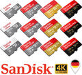 Sandisk micro SD Speicherkarte 16GB 32GB 64GB 128GB 256GB Ultra / Extreme / Pro