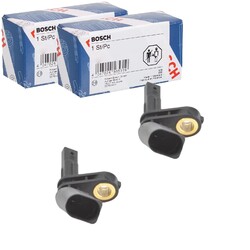 2X BOSCH ABS-SENSOREN RADDREHZAL VORNE HINTEN BEIDSEITIG PASSEND FÜR AUDI A1 A3