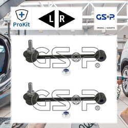 2x ORIGINAL® Gsp Stange/Strebe, Stabilisator Hinten, Links, Rechts für BMW 1 3