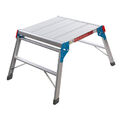 980 x 500 mm hohe quadratische Stufenarbeitsbühne Aluminium leicht klappbar