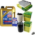 MANN-FILTER Inspektionspaket 5 L Liqui Moly Longlife 3 III 5W-30 für VW Golf VI