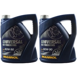 2x 4 Liter Original MANNOL Getriebeöl UNIVERSAL Getriebeoel 80W-90 API GL 4