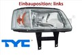 TYC 20-0468-05-2 Hauptscheinwerfer links Scheinwerfer Frontscheinwerfer für VW 
