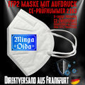FFP2 Maske Atemschutzmaske Mundschutz CE 2163 München Bayern Minga Oida 5-lagig
