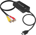 Uhddadi RCA Auf HDMI Konverter, 1080P Composite CVBS AV Zu HDMI Video Audio Konv