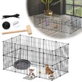 Freigehege Welpenauslauf Laufgitter Freilaufgehege Kleintiere DIY 12/24Stück