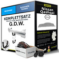 Für NISSAN Qashqai III Typ J12 Anhängerkupplung abnehmbar +eSatz 13pol 24- Kit
