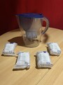 Brita Wasserfilter Kanne 3,5 L blau Kunststoff inkl. 4 neue Filter Kartuschen