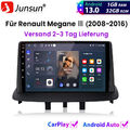 Für Renault Megane Ⅲ 2008-2016 Carplay Android13 Autoradio GPS NAVI SWC RDS DAB+