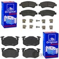 ATE BREMSBELAGSATZ SET VORNE+HINTEN passend für PEUGEOT 206 CITROEN XSARA