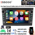 DAB+ Für Opel Corsa C/D Zafira B Astra G H Android14 4+64G Carplay Autoradio GPS