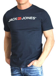Jack & Jones Herren T-Shirt Regular oder Slim Fit Rundhals Print Shirt kurz