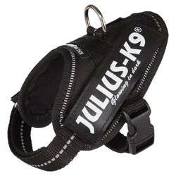Julius-K9 IDC Powergeschirr schwarz, ergonomisch, atmungsaktiv, Hundeharnisch