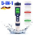 Digitales Messgerät,Wassertester Mit Hintergrundbeleuchtung,PH/TDS/EC/Salzgehalt
