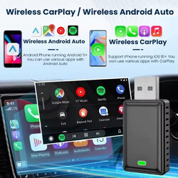 2 in 1 Wireless Apple Carplay Android Auto Adapter USB Car Dongle Connect Box