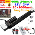400N 34mm/s 50~1000mm DC 12V 24V Elektrischer Linearantrieb Linear Actuator 40KG