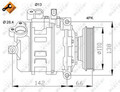 NRF KOMPRESSOR KLIMAANLAGE für AUDI A4 1.9 TDI(QUATTRO)BIS BJ 12.2002 A6 1.9 TDI