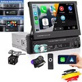 1DIN Autoradio mit 7" Touchscreen Bildschirm Bluetooth USB TF MP5 Radio Kamera