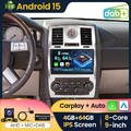 DAB+ 4+64G Android 15 Autoradio GPS Carplay BT Für Chrysler 300C LE LX 2004-2007