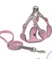 Neu Hundegeschirr inkl. Leine L rosa Brustgeschirr soft Mesh Stepln reflekt. L