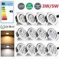 LED Einbau Strahler 3W 5W 7W Einbauleuchten Decken Leuchte Set Einbau Spot 230V