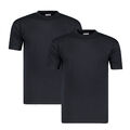 T-Shirt Doppelpack schwarz Herren XXL 100% Baumwolle Übergrössen 3XL bis 8XL