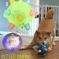 Pet Toys Jumping Activation Ball LED Jump Dance Balls St gif Toys new Fo J3U7