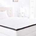 Amazon Basics Comfort Memory Foam Topper, doppelt, 160 cm x 200 cm 7 cm, weiß