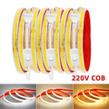 COB LED Streifen 230V Stripe Band Lichtschlauch Leiste 288LEDs/M Wasserdicht DHL