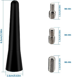 Auto Antenne Kurz Stab KFZ PKW Dach AM FM Radio 16V universal Kurzstab M4 M5 M6