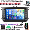 32GB Apple Carplay Android 14 Autoradio GPS Navi Für VW Passat B6 B7 CC Magotan