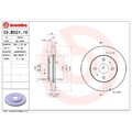 2x Bremsscheibe BREMBO 09.B524.10 passend für DAIHATSU SUBARU