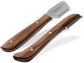 Profi Trimmmesser Set Super Fein + Super Grob Hunde Trimmer Fell Kamm Messer