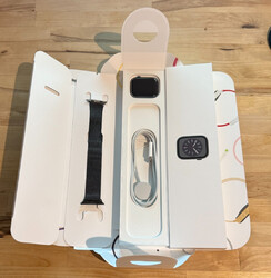 Apple Watch Series 8 (GPS + Cellular) 45mm Edelstahl graphit mit Milanaise