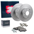 JP BREMSSCHEIBEN 260mm + BELÄGE HINTEN passend für HONDA CIVIC 8 VIII FN FK