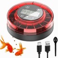 Automatischer Fischfutterautomat für Aquarium mit Timer wiederaufladbar USB-LCD