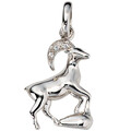 JOBO Anhänger Sternzeichen Steinbock 925 Silber mit Zirkonia Sternzeichenanhänge