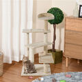 100cm Katzenbaumkratzer, Spielklettersteig, Kätzchen Haustier Kratzmöbel