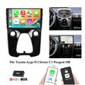 32GB Carplay Autoradio Navi WIFI Für Toyota Aygo II Citroen C1 Peugeot 108 +DAB