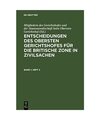 Entscheidungen des Obersten Gerichtshofes für die Britische Zone in Zivilsachen