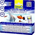Tetra Test 6in1 Wassertest Aquarium pH Karbonat Wasserqualität 25 Teststreifen