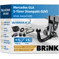 ANHÄNGERKUPPLUNG für Mercedes GLA 13-20 ver. abnehmbar BRINK +13pol E-Satz BRINK