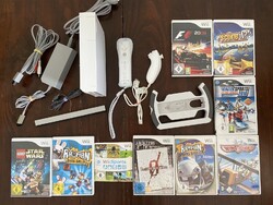 Nintendo Wii Konsole 1 Controller Nunchuck 9 Spiele 1 Lenkrad