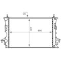 1x Kühler, Motorkühlung MAHLE CR 459 000S passend für RENAULT