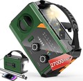 27000mAh Kurbelradio mit Bluetooth, Solar Radio mit Handyladefunktion, AM/FM