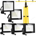 LED Fluter 10-100W Strahler Baustrahler Scheinwerfer Mit/Nein Stativ Flutlicht