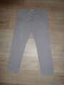 MAC LENNOX MODERN FIT Chino Hose Stretch Slim Grau mit Struktur W33 L30 **TOP**