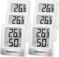 ThermoPro TP49-6 Kleines digitales Hygrometer, Innenthermometer, Raumthermome...