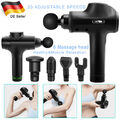 LCD Electric Massage Gun Massagepistole Massager Muscle Massagegerät + 6 Köpfe